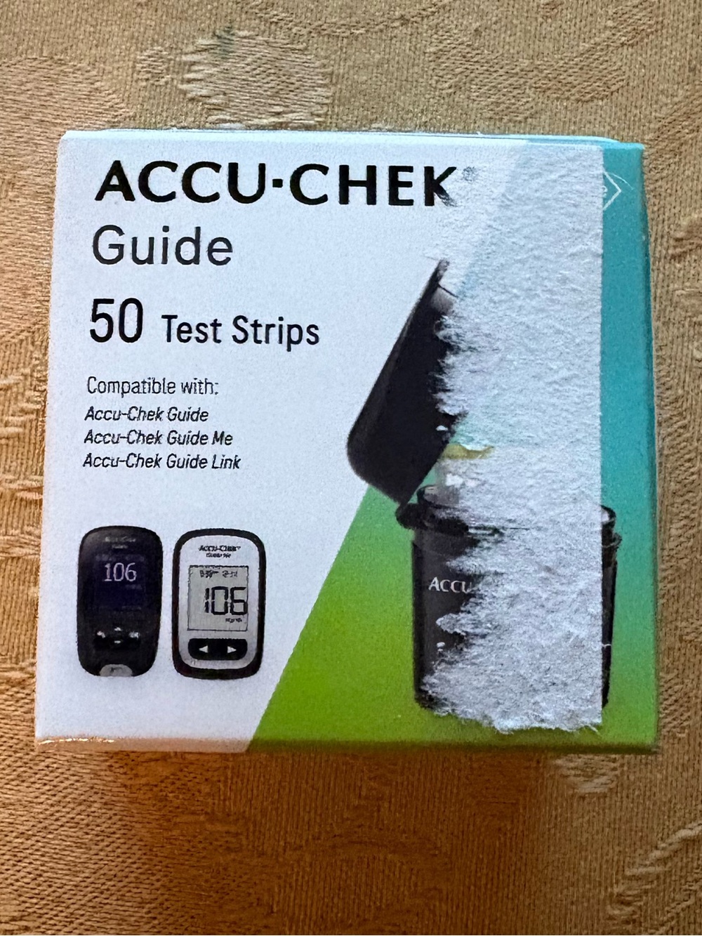 ACCU-CHEK Guide Test Strips 50 Ct - Expires 5/12/27. New in sealed box.